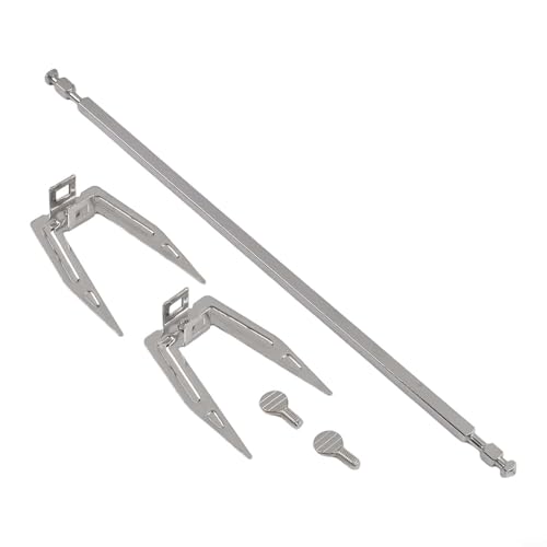 EffiFish Rotierende Gabel, Komponente für Bratenschaft für Elektroofen und Heißluftfritteuse, Braten, Huhnstreifen, Spieße, Edelstahl, Rotisserie-Gabel (26 cm) von EffiFish