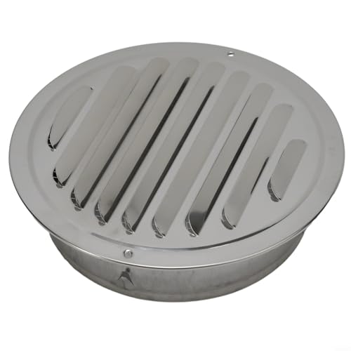 EffiFish Runde Lüftungsgitter-Abdeckung, Außenwand-Luftk, Lüftungshaube mit Netzschutz, für Badezimmer, Küche, 70–300 mm (160 mm) von EffiFish
