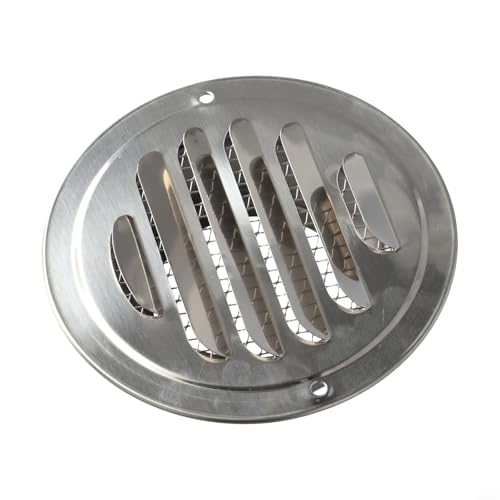 EffiFish Runde Lüftungsgitter-Abdeckung, Außenwand-Luftk, Lüftungshaube mit Netzschutz, für Badezimmer, Küche, 70–300 mm (80 mm) von EffiFish