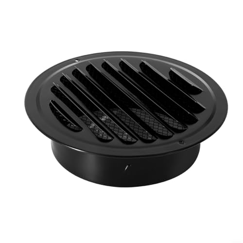 EffiFish Runde Lüftungsgitter-Abdeckung, Außenwand-Luftk-Belüftungssystem mit Netz-Design, für Innen- und Außenbereich, Luftzirkulation, 70–200 mm (200 mm) von EffiFish