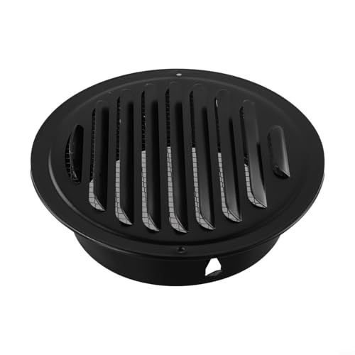 EffiFish Runde Lüftungsgitter-Abdeckung, Außenwand-Luftk-Belüftungssystem mit Netz-Design, für Innen- und Außenbereich, Luftzirkulation, 70–200 mm (70 mm) von EffiFish