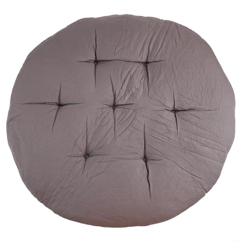 EffiFish Rundes Terrassenstuhlkissen, für Innen- und Außenbereich, Hängekorb, Sitzpolster mit PP-Baumwoll-Füllung für Wohnzimmer, Garten, Schaukelstuhl, 60 x 60 cm (B) von EffiFish