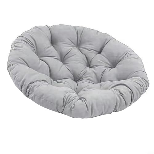 EffiFish Rundes Terrassenstuhlkissen, für Innen- und Außenbereich, Hängekorb, Sitzpolster mit PP-Baumwoll-Füllung für Wohnzimmer, Garten, Schaukelstuhl, 60 x 60 cm (C) von EffiFish
