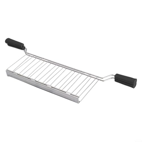 EffiFish Sandwichkäfig, Edelstahl-Brothalter-Clip für Toaster, Brotbackmaschine, Küchenwerkzeug, 43 cm (schwarz) von EffiFish