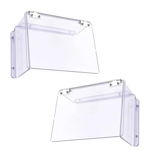 EffiFish Schutzhülle für elektronisches Schloss für den Außenbereich, wasserdicht, Regenschutzhülle für digitale Türschlösser, Zugangskontrollsystem, transparent, 150 x 110 x 63 mm (links) von EffiFish
