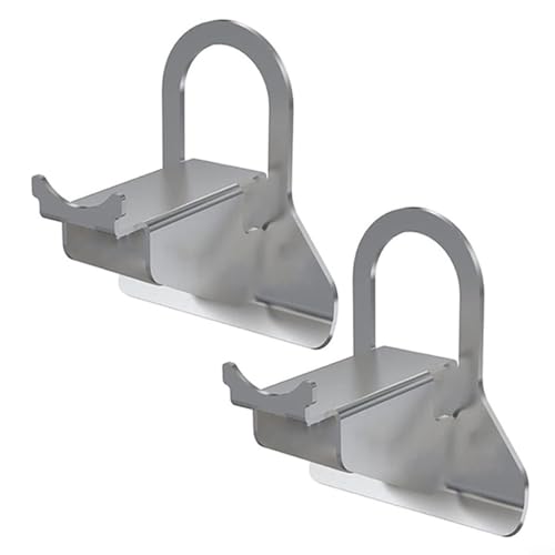 EffiFish Schwimmbad-Rohrhalter, Edelstahl-Halterung für Intex Poolschlauch, 26–38 mm Durchmesser, grau, 2 Stück von EffiFish
