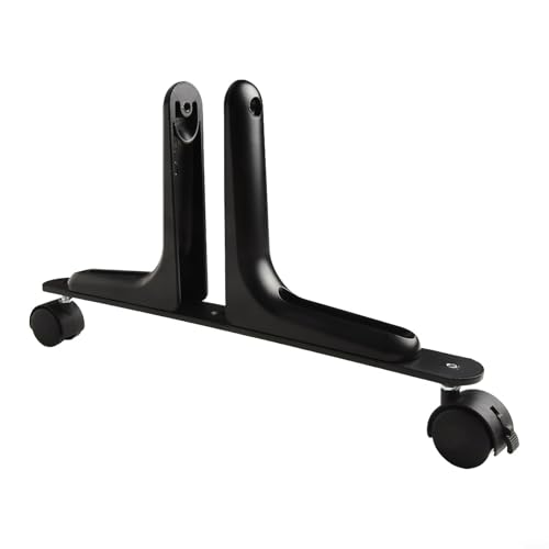 EffiFish Sichtschutz Halter Trennwand mit beweglichen Rädern, verstellbarer 10–60 mm dicker Ständer aus Aluminiumlegierung für Büro, Krankenhaus, Schule (schwarz) von EffiFish
