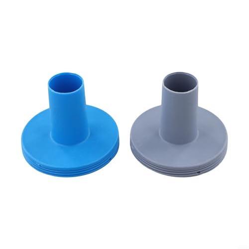 EffiFish Siebanschluss Pool Wasserstrahlverbinder für Intex Schwimmbad Auslaufverbinder 3,8 cm Poolfilteradapter Ersatzteile (grau + blau) von EffiFish