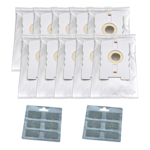 EffiFish Staubbeutel Duftblöcke Set, für VT265 VT270 VT300 Staubsauger Große Kapazität Vliesstoff 10 Beutel 12 Blöcke von EffiFish