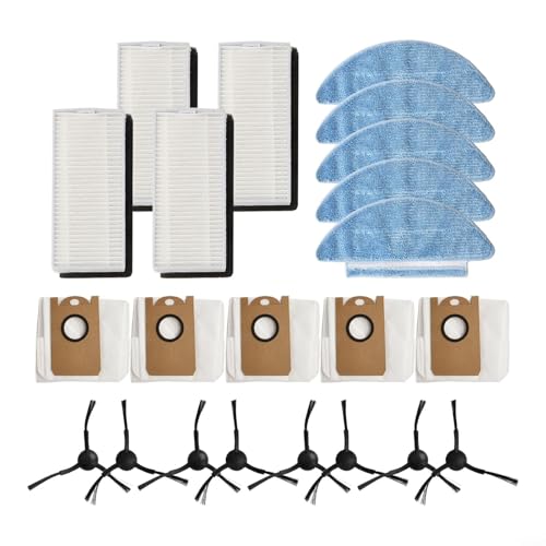 EffiFish Staubsauger-Ersatz-Filter-Mopp-Tuch-Staubbeutel-Set, kompatibel mit Medion X20 SW+ MD11415 X21 SW+ MD11500 von EffiFish