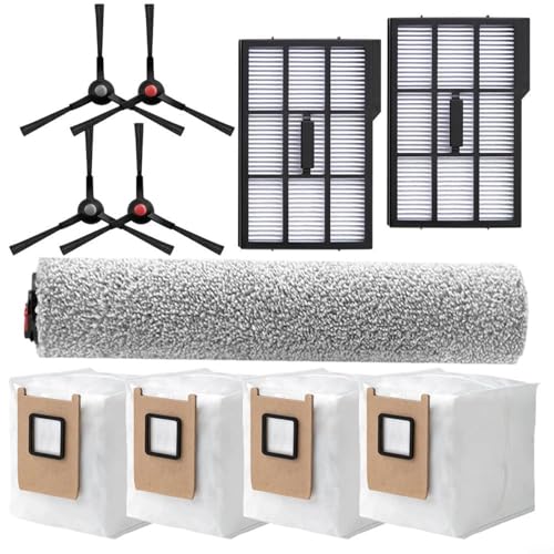 EffiFish Staubsauger-Ersatzteil-Filter-Set, Seitenbürstenrolle, Wischmopp, Staubbeutel, kompatibel mit Eufy für Omni E25 E28 für Roboter-Staubsauger EffiFish Staubsauger-Ersatzteil-Filter-Set, Seitenbürstenrolle, Wischmopp, Staubbeutel, kompatibel mit Eufy für Omni E25 E28 für Roboter-Staubsauger von EffiFish