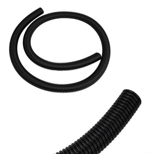 EffiFish Staubsauger-Verlängerungsschlauch, 32 mm Innendurchmesser, EVA-Gewindeanschluss, schwarz, 2 m/3 m Länge (3 m) von EffiFish