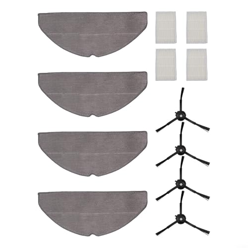 EffiFish Staubsaugerteile-Ersatz-Set Filter Seitenbürste Wischtuch Zubehör-Set für Tapo RV30 Max Plus RV20 Roboter-Staubsauger (A) von EffiFish