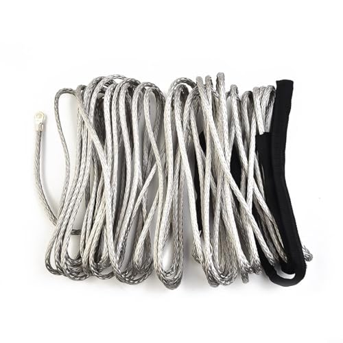 EffiFish Synthetisches Seilwinde, 15 m, 5 mm, hochfeste Abschleppleine, für ATV UTV, mit Nylonummantelung, grau, 3,5 kg Kapazität EffiFish Synthetisches Seilwinde, 15 m, 5 mm, hochfeste Abschleppleine, für ATV UTV, mit Nylonummantelung, grau, 3,5 kg Kapazität von EffiFish