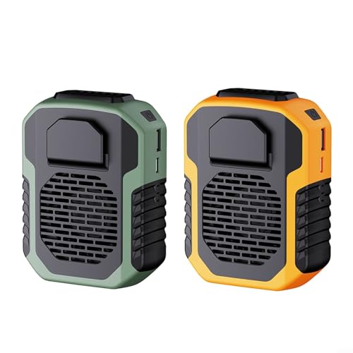 EffiFish Tragbarer Hüftgurt-Clip-Ventilator, mit 6000 mAh Akku, Hände, persönlicher Kühlventilator, 3 Geschwindigkeitsstufen, Sommeraktivitäten für Aktivitäten im Innen- und Außenbereich (grün (DQ215 EffiFish Tragbarer Hüftgurt-Clip-Ventilator, mit 6000 mAh Akku, Hände, persönlicher Kühlventilator, 3 Geschwindigkeitsstufen, Sommeraktivitäten für Aktivitäten im Innen- und Außenbereich (grün (DQ215 von EffiFish