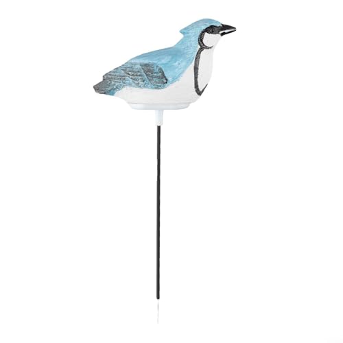 EffiFish Vogelförmiger Bodenfeuchtigkeitsmesser, Pflanzenwasser-Monitor, automatischer Hygrometer-Sensor mit singendem Alarm für Topf-Bonsai-Wurzeltests (blau) von EffiFish