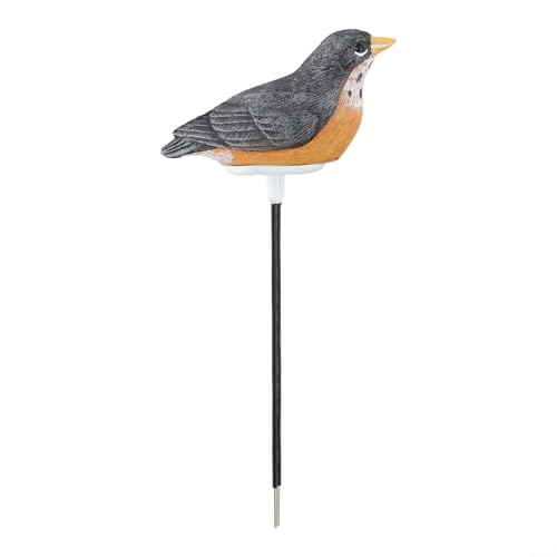 EffiFish Vogelförmiger Bodenfeuchtigkeitsmesser, Pflanzenwasser-Monitor, automatischer Hygrometer-Sensor mit singendem Alarm für Topf-Bonsai-Wurzeltests (schwarz) von EffiFish
