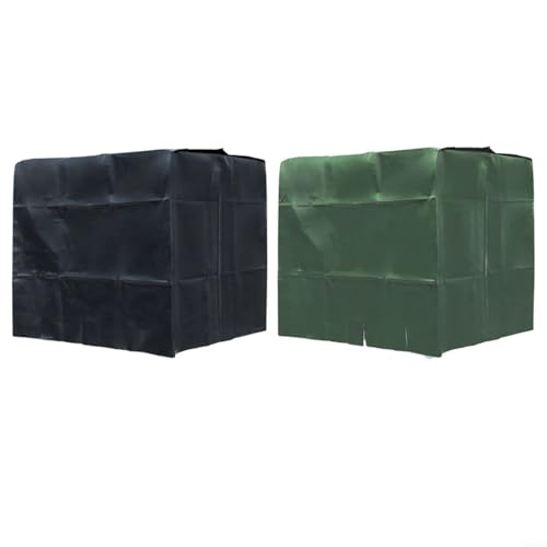 EffiFish Wassertank-Abdeckung, Abdeckhüllen, Schutz für IBC-Wassertank, 1000 l, Isolierfolie, IBC-Behälterabdeckungen, einfache Installation (Armeegrün) von EffiFish