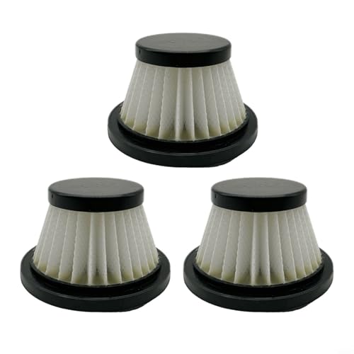 EffiFish Wiederverwendbarer HEPA-Filter für Horsepower Duck D015 für VAC Staubsauger 17964, waschbar, schwarz, 3 Stück (3er-Pack) von EffiFish