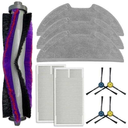 EffiFish Wischtuch für Saugroboter Seitenbürste Filter Mop Tuch Kit Reiniger Wartungsset für M9 NERE10s E10S (A) von EffiFish