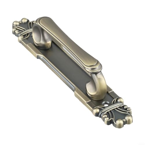 Europäischer antiker Türgriff aus Aluminiumlegierung für Schiebetüren oder Doppeltüren, Kaffeebraun (Bronze 215 mm) von EffiFish