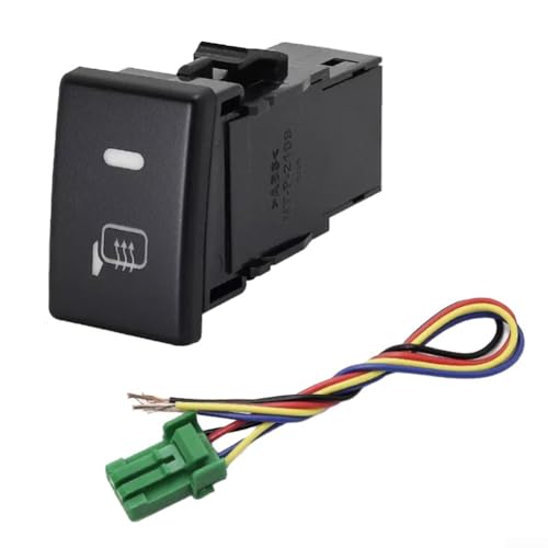 Instrumentententafel-Kontrollschalter mit LED für Isuzu DMAX für MUX für Colorado Automotive Armaturenbrett 12 V DC, inkl. Kabelbaum und ABS-PVC-Bauweise (Seitenspiegelheizung) von EffiFish