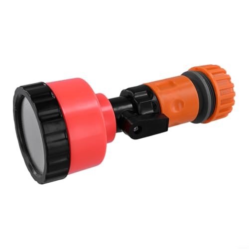 Lastic Gartensprinklerkopf mit einstellbaren Sprühmustern und mehreren Netzoptionen für präzise Bewässerung in Blumenbeeten, Gemüsegärten, passend für 12–30 mm Schlauchgrößen (1500 Maschen, 6 Punkte) von EffiFish