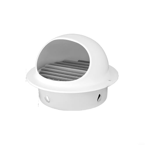Runde Edelstahl-Außenwand-Entlüftungsabdeckung, Kühlergrill, Ablufthaube, Lüftungskappe für Badezimmer, Küche, Ventilator, 50–200 mm Lüftungsabdeckung (70) von EffiFish