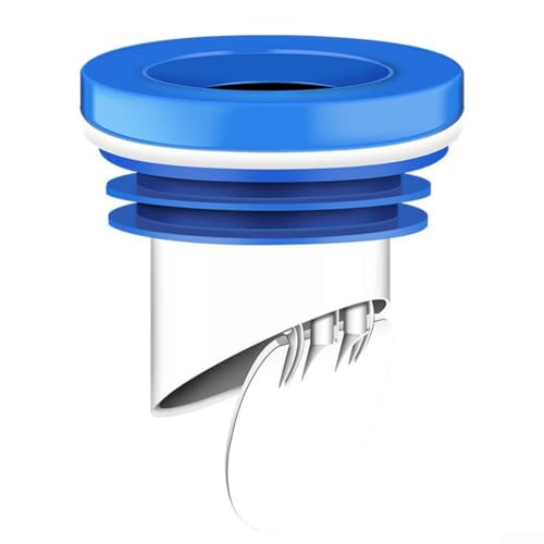 Silikon-WC-Flanschdichtung mit Rückflussventil, auslaufsicherer Ring für 100–110 mm PVC-Rohre, Badezimmer-Prävention, einfache Installation, Blau von EffiFish