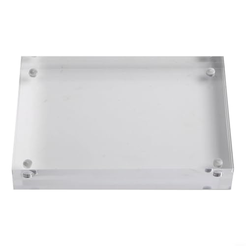 Transparenter Acryl-Bilderrahmen, magnetischer Desktop-Display-Ständer, 10 + 10 mm dick, transparenter Bilderhalter für Zuhause, Büro, Dekoration, Hoch- oder Querformat (8 x 12 cm) von EffiFish