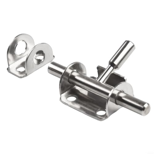 Türriegel aus Holz mit Edelstahl-Schieberiegel, geeignet zum sicheren Verschließen von Holzmöbeln und Gerätewartung Türriegel aus Holz mit Edelstahl-Schieberiegel, geeignet zum sicheren Verschließen von Holzmöbeln und Gerätewartung von EffiFish