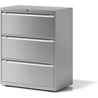 BISLEY Hängeregisterschrank Essentials, 3 Schubladen, silber von Bisley