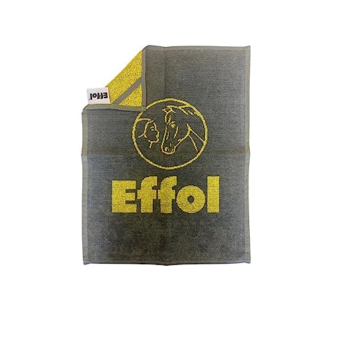 Effol SuperCare Towel Cotton in grau/gelb Handtuch von Effol