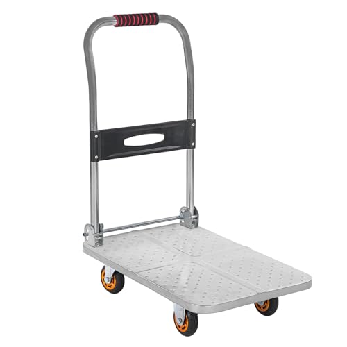 Klappbarer Plattformwagen,Push Cart mit 360°Drehrädern,Garage Lager bewegliches Plattform-Handwagen,Tragfähig 200kg Klappbarer Plattformwagen,Push Cart mit 360°Drehrädern,Garage Lager bewegliches Plattform-Handwagen,Tragfähig 200kg von Effortsaving