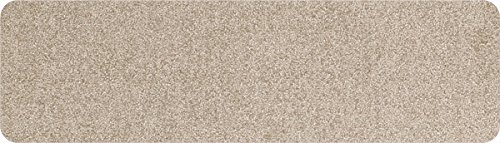 Efia Salonloewe Fußmatte Wohnmatte Minimatte einfarbig waschbar (Sand, 30x100cm) von Efia