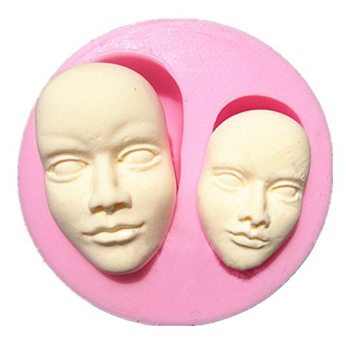 Form Für Menschliches Gesicht, Silikon, Fondant, Schokolade, Ton, Polymer von EgBert