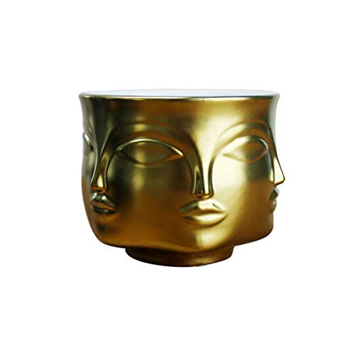 EgBert Moderne Keramik-Blumenpot Vase Dora Maar Musa Jonathan Adler Dekorationsleiter Figure Design - Gold von EgBert