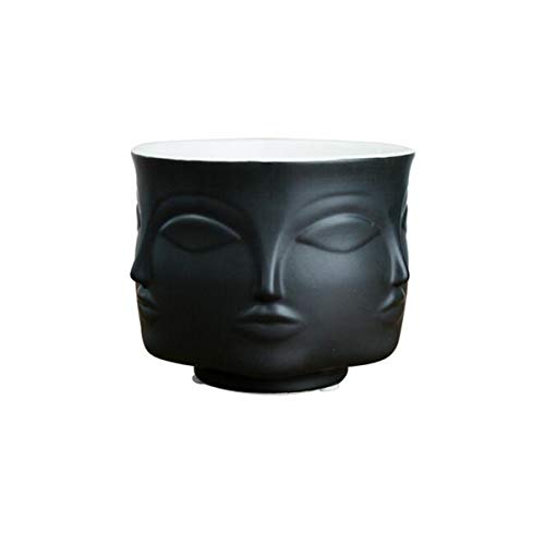 EgBert Moderne Keramik-Blumenpot Vase Dora Maar Musa Jonathan Adler Dekorationsleiter Figure Design - Schwarz von EgBert