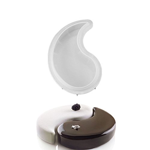 Yin Yang Kuchenform, Silikon, 1 Stück, Für Schokolade, Brownie, Dessert, Mousse, Backform von EgBert