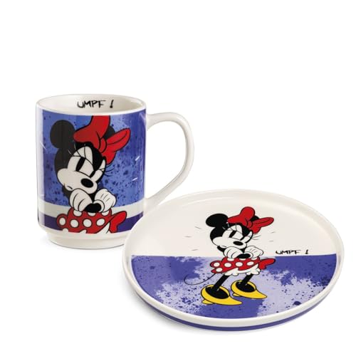Egan Beilagenteller + stapelbares Tassen-Set – Mickey & Minnie Mouse I AM Collection | Neues Knochenporzellan | Spülmaschinen- und mikrowellengeeignet | Frühstückskaffee & Snack-Set | Geschenk für Egan Beilagenteller + stapelbares Tassen-Set – Mickey & Minnie Mouse I AM Collection | Neues Knochenporzellan | Spülmaschinen- und mikrowellengeeignet | Frühstückskaffee & Snack-Set | Geschenk für von Egan