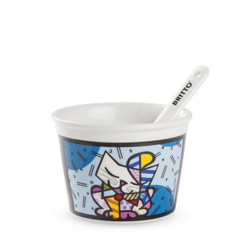 Egan Eisbecher Britto Katze mit Löffel Egan Eisbecher Britto Katze mit Löffel von Egan