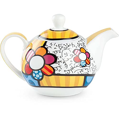 Egan Teekanne mit Blume aus Porzellan Linie Britto 470 ml von Egan