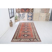 Alter Teppich 150x300, Handgewebter Teppich, Wollteppich von EgeRug