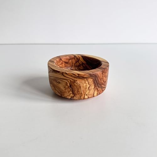 Egedeneve Olivenholzschale, handgefertigte Snackschale, 4 Vorspeisenschalen aus Holz, 8 cm/10 cm von Egedeneve