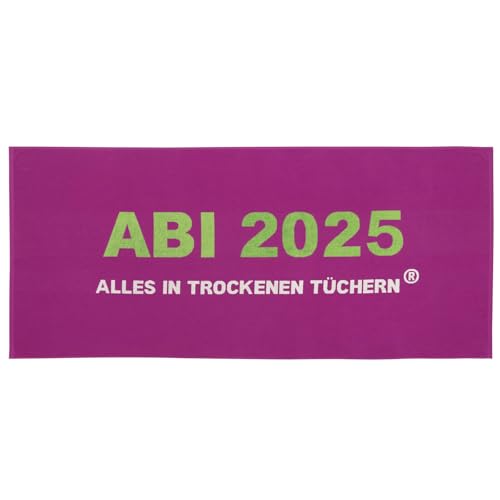 ABI 2025 Deep Magenta gewebt Abitur 75x180cm 100% Baumwolle Duschtuch Strandtuch ABI 2025 Deep Magenta gewebt Abitur 75x180cm 100% Baumwolle Duschtuch Strandtuch von Egeria