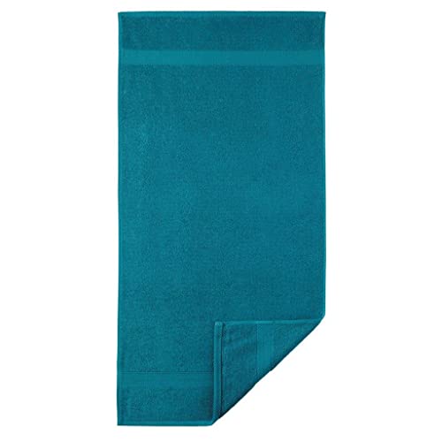 Egeria 2010450 Diamant Duschtuch, Baumwolle, dark turquoise, Größe 70 x 140 cm von Egeria