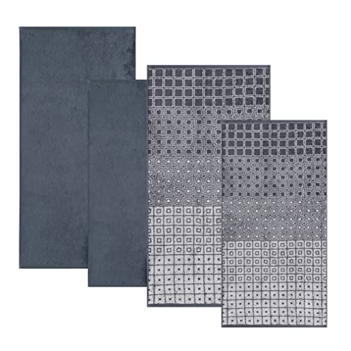 Egeria 6-teiliges Set 072 grau bestehend aus 4 Handtücher und 2 Duschtücher Kaya-Elegant von Egeria