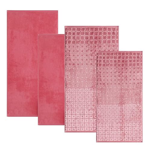 Egeria 6-teiliges Set 712 rot bestehend aus 4 Handtücher und 2 Duschtücher Kaya-Elegant von Egeria