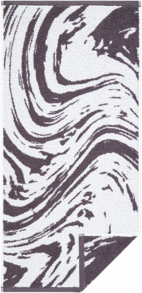 Egeria Badetuch Marble, Walkfrottee (1-St), graphisches Muster, 100% Baumwolle von Egeria