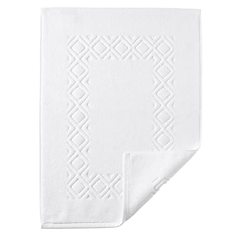 Egeria Badvorlage Denver l Badmatte 70x130cm l 001 Weiß von Egeria